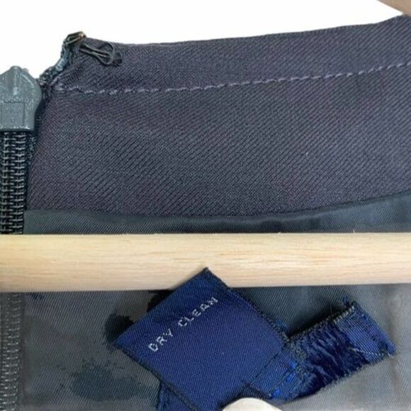 J Crew Womens Wool Solid Short Sleeve Knee Length Sheath Dress Black Size 6 - Picture 7 of 8